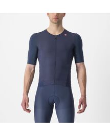 Maillot Manches Courtes Castelli Premio Black Bleu Belge