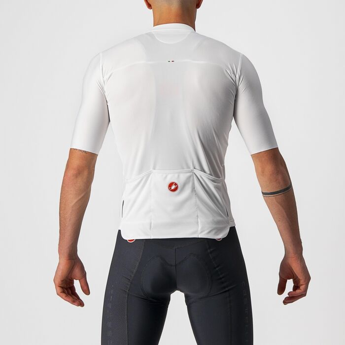 Maillot Manches Courtes Castelli Espresso Bleu clair