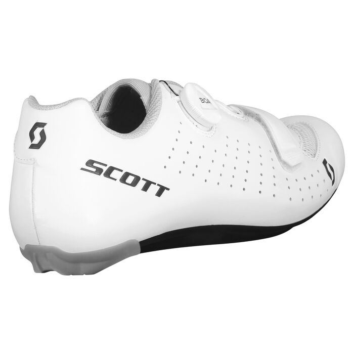 Chaussures Cyclisme Scott Comp Road Femme 40 EU (8 US) - Blanches, Boa, Sans Cales Ni Semelles