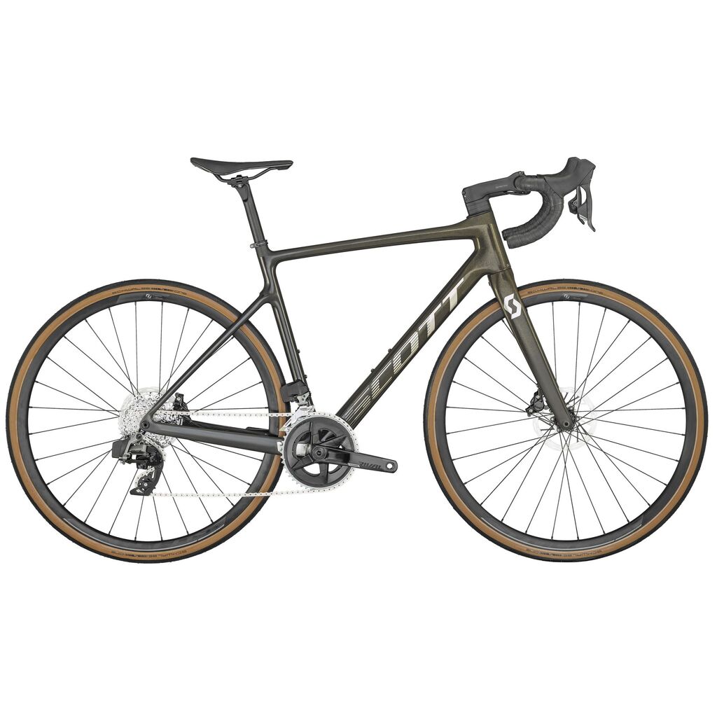 Vélo Route Scott Addict 10 Rival AXS 2x12V Jaune